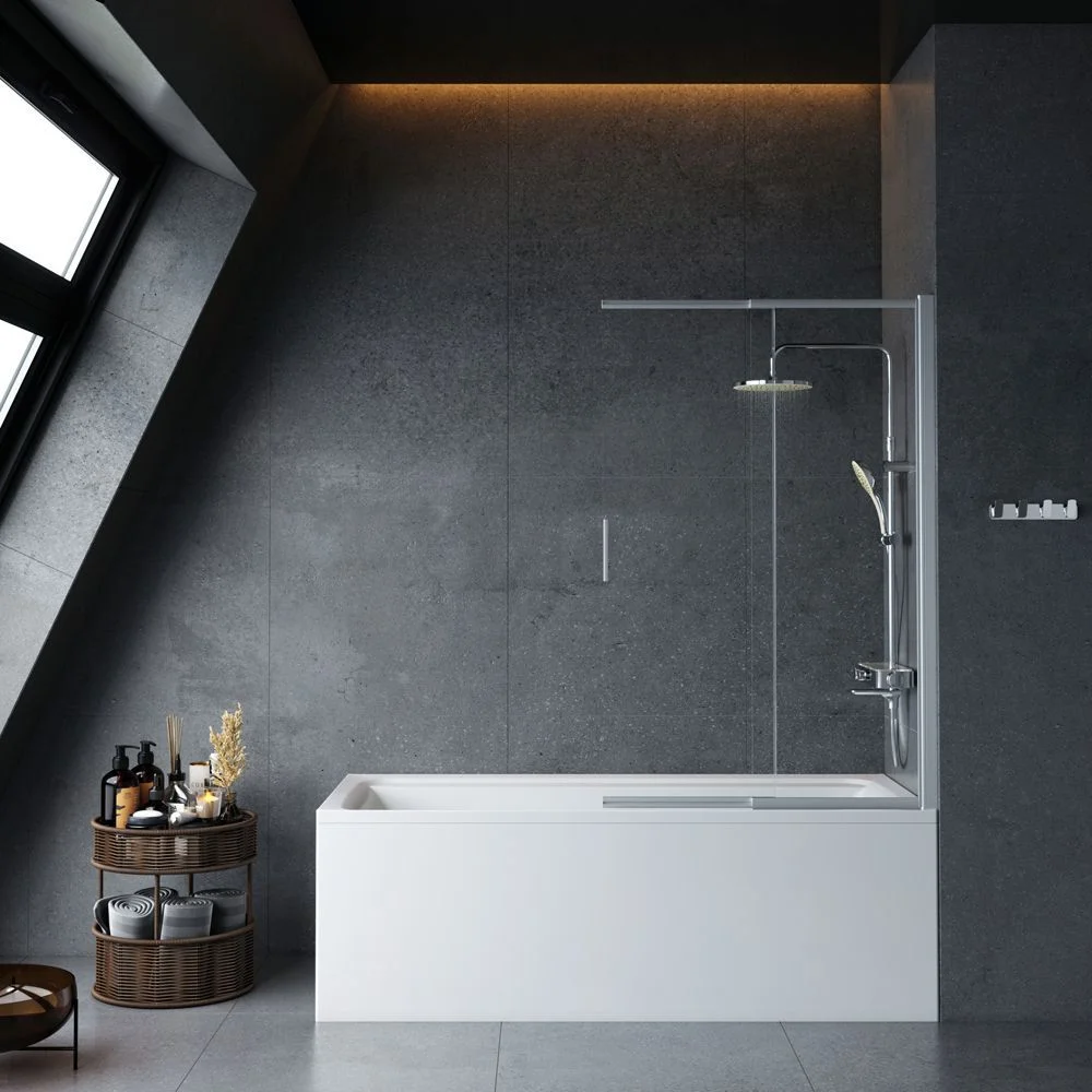 Акриловая ванна AM.PM Inspire V2.0 180x80 WK52EB с душевой системой, шторкой и аксессуарами Акриловая ванна AM.PM Inspire V2.0 180x80 WK52EB с душевой системой, шторкой и аксессуарами