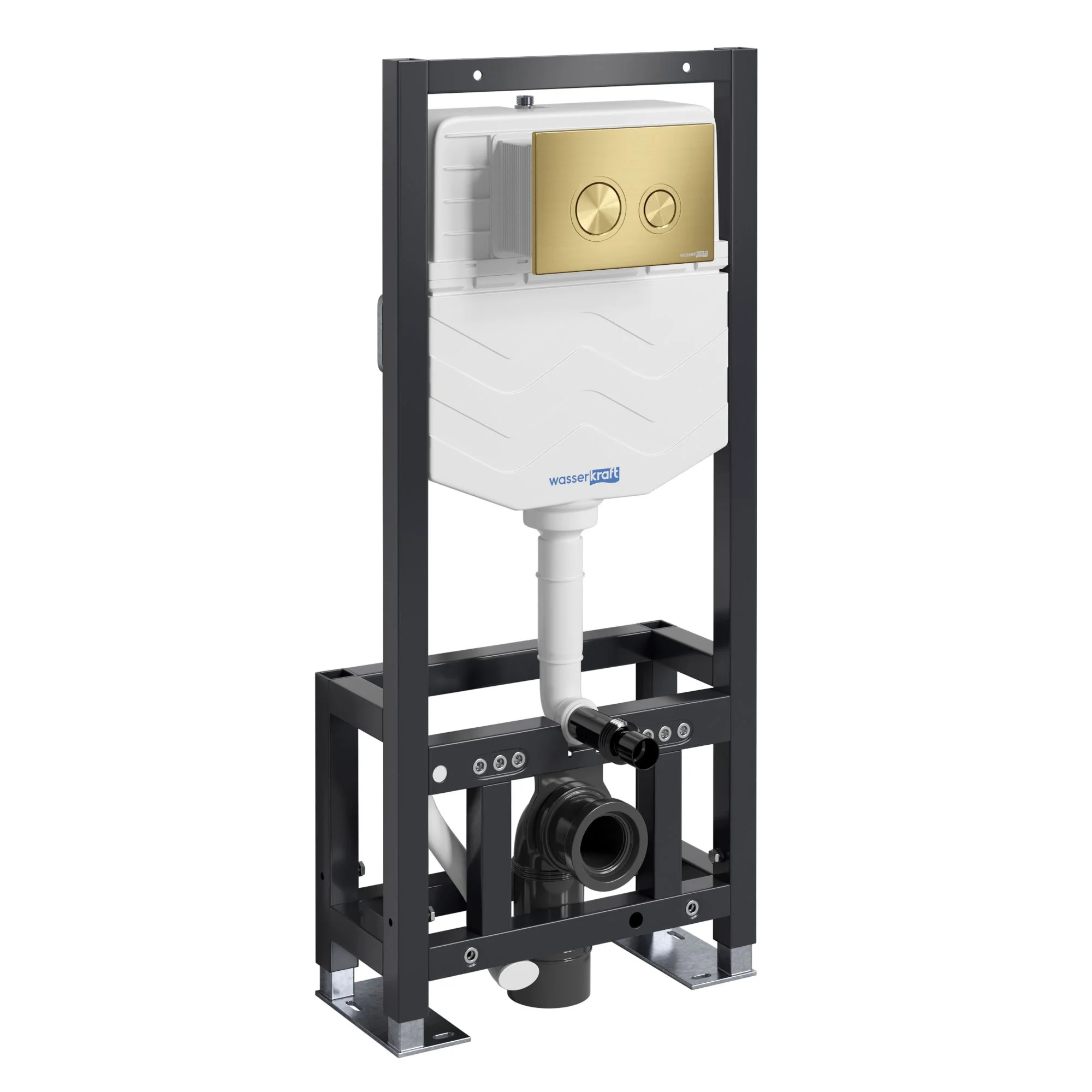 Инсталляция для унитаза WasserKRAFT Dill 61TLT.010.ME.MG01 с клавишей смыва золото Инсталляция для унитаза WasserKRAFT Dill 61TLT.010.ME.MG01 с клавишей смыва золото