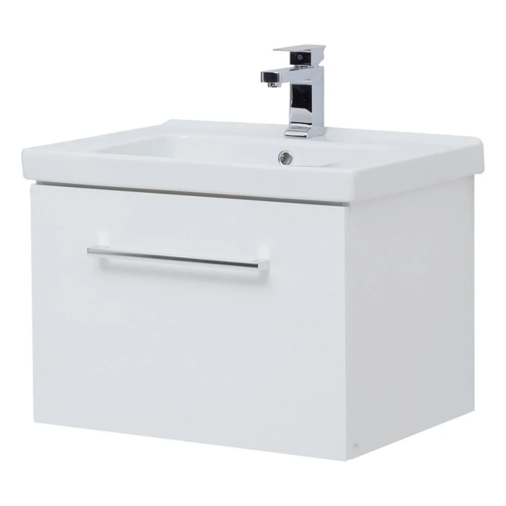 Тумба под раковину DREJA BIG INN, 65 см, подвесная, 1 ящик + выдвижной внутренний ящик, белый глянец 77.0201W Тумба под раковину DREJA BIG INN, 65 см, подвесная, 1 ящик + выдвижной внутренний ящик, белый глянец 77.0201W