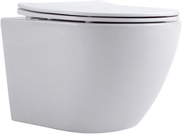 Унитаз подвесной Aquanet Rimless Cetus W Short LX-1900 с сиденьем Унитаз подвесной Aquanet Rimless Cetus W Short LX-1900 с сиденьем