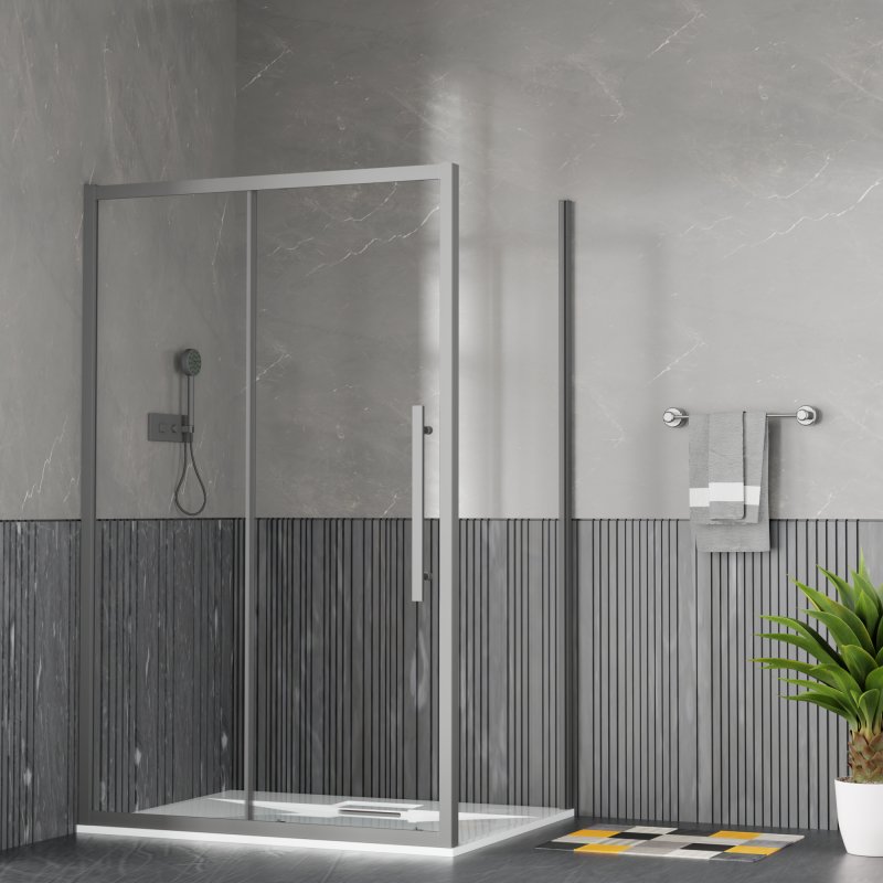 Детальная картинка товара «душевой уголок esbano flex (esogf129psgm) esf-129ps-gm 120x90x195»