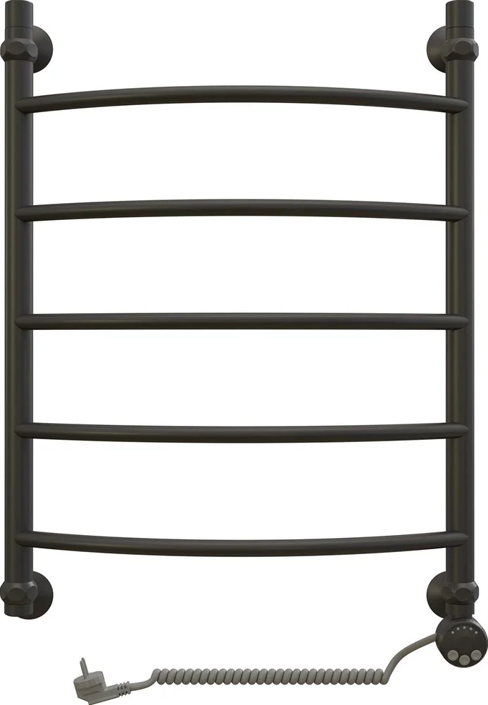Полотенцесушитель электрический EWRIKA Сафо D 70х50 R, чёрный матовый 465641 Полотенцесушитель электрический EWRIKA Сафо D 70х50 R, чёрный матовый 465641