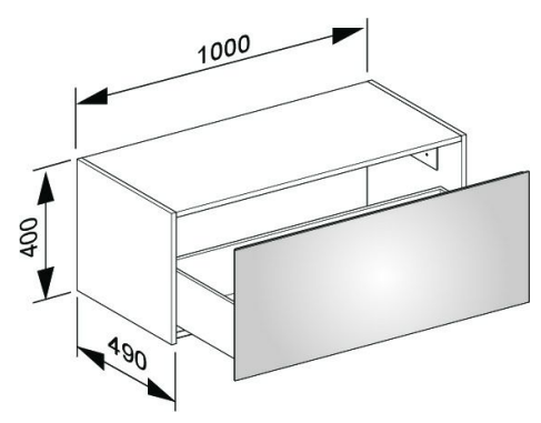 Тумба под раковину Keuco Plan 32927YY0000, 1000х400х490 мм Тумба под раковину Keuco Plan 32927YY0000, 1000х400х490 мм
