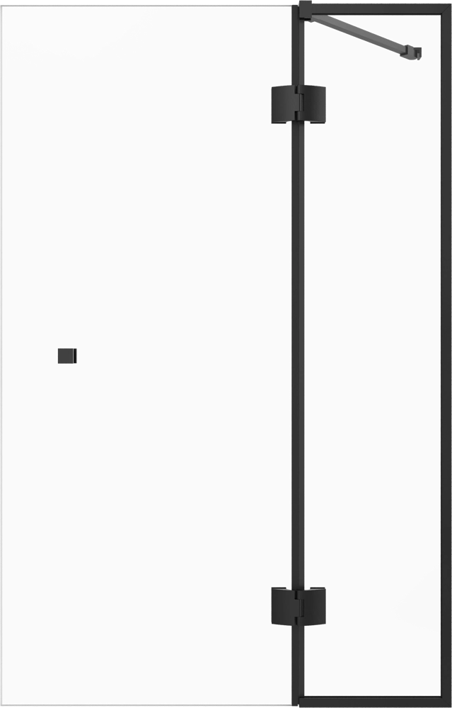 Шторка на ванну STWORKI Орхус распашная, 90 (30х60), профиль черный матовый, прозрачное стекло 58308 583088 Шторка на ванну STWORKI Орхус распашная, 90 (30х60), профиль черный матовый, прозрачное стекло 58308 583088