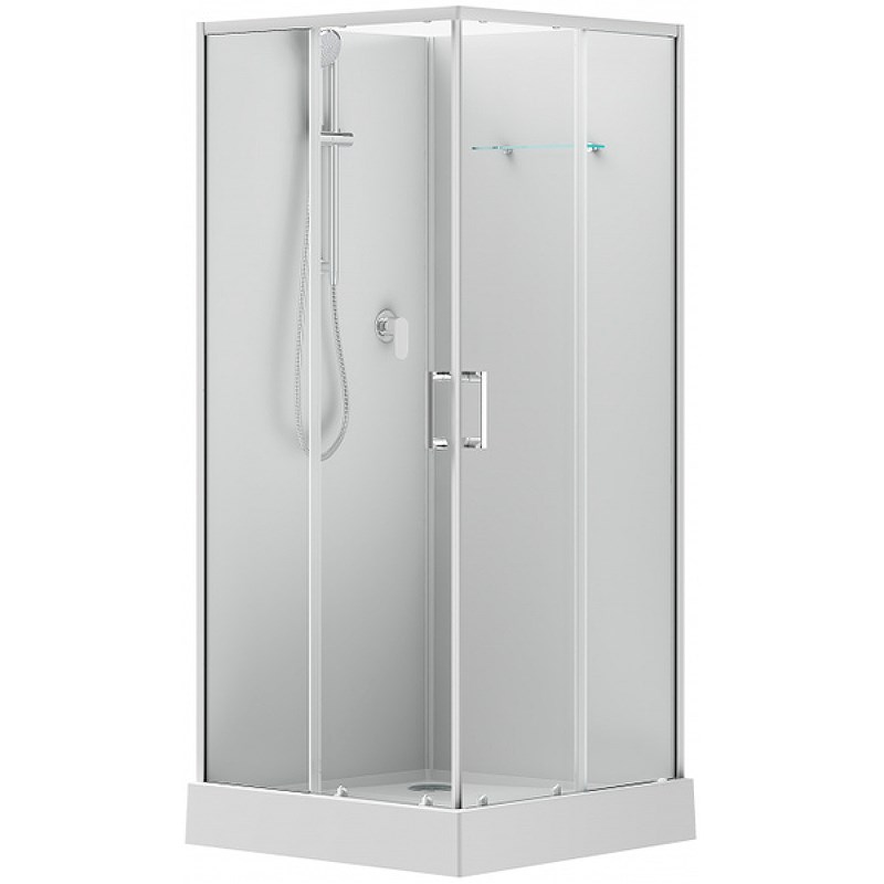 Детальная картинка товара «душевая кабина aquanet passion evo s квадрат white 90x90, набор 00281963»