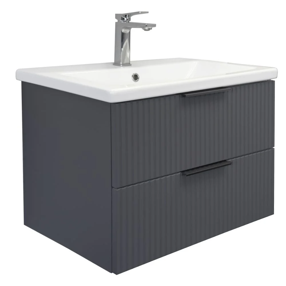 Тумба с раковиной Comforty Лима-70П2 00-00019212 подвесная антрацит раковина Como 70 Тумба с раковиной Comforty Лима-70П2 00-00019212 подвесная антрацит раковина Como 70