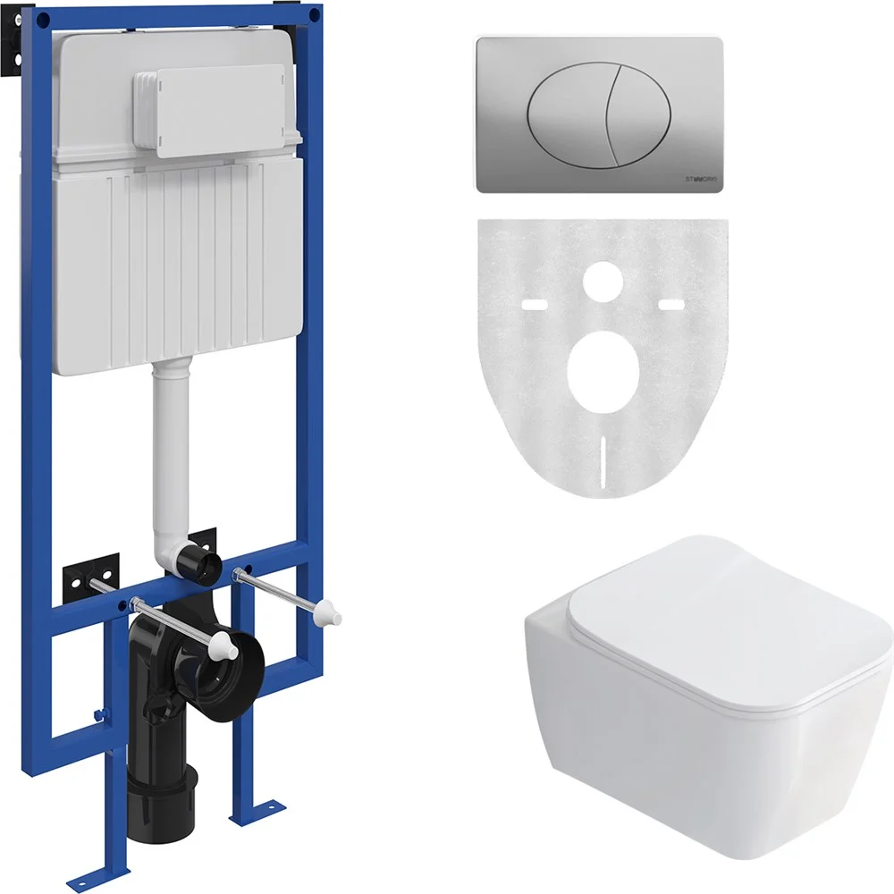 Комплект Унитаз подвесной STWORKI Монтре SETK3204-2616 безободковый, с микролифтом + Система инсталл 561452 Комплект Унитаз подвесной STWORKI Монтре SETK3204-2616 безободковый, с микролифтом + Система инсталл 561452