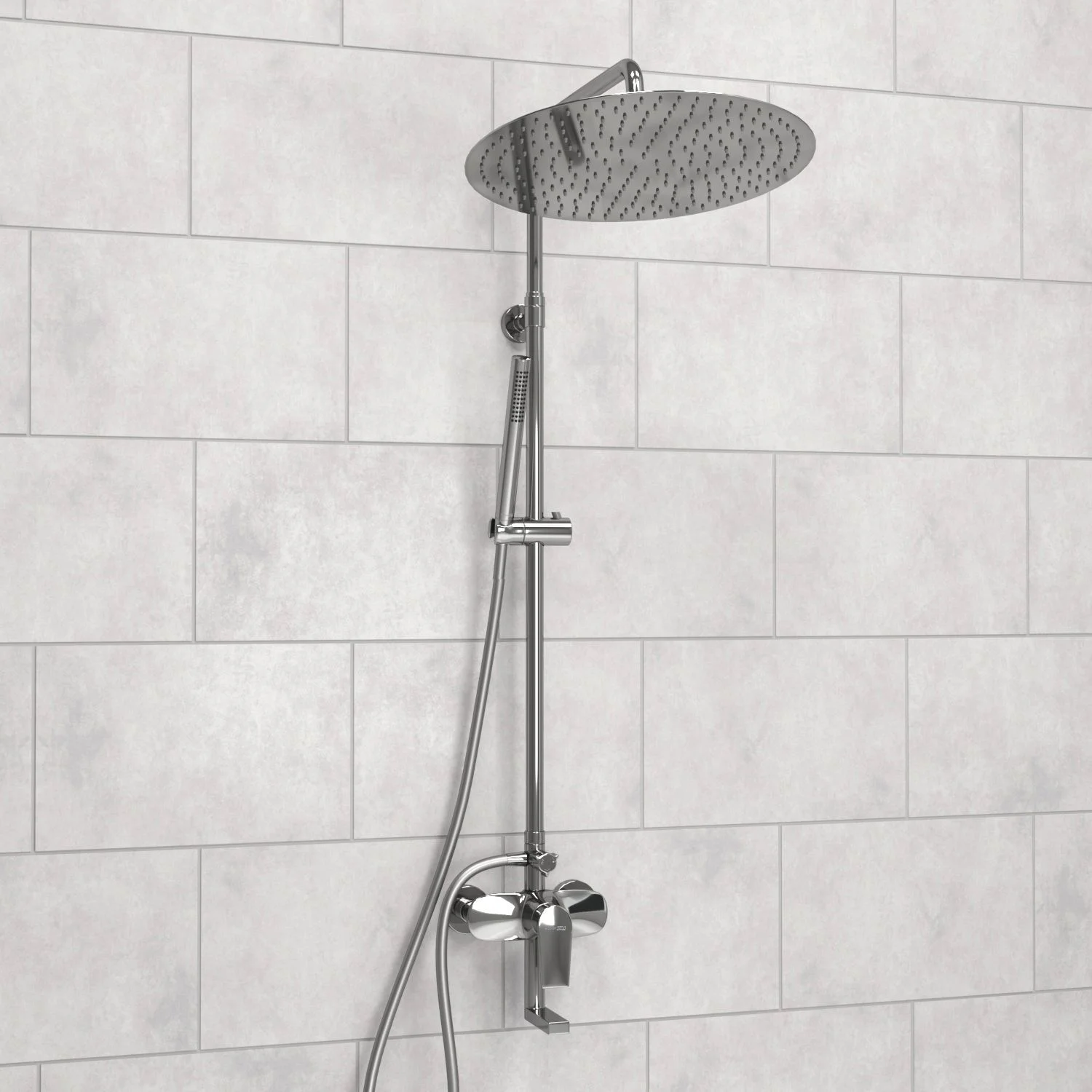 Душевая система WasserKRAFT A166.117.137.087.CH хром Душевая система WasserKRAFT A166.117.137.087.CH хром