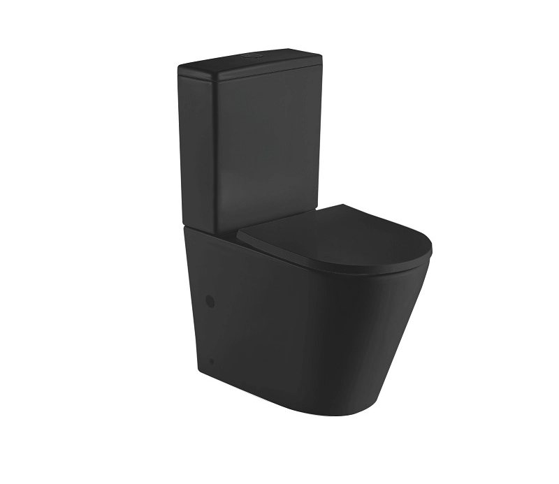 Унитаз напольный CeramaLux 2179 MB черный матовый с крышкой микролифт Унитаз напольный CeramaLux 2179 MB черный матовый с крышкой микролифт