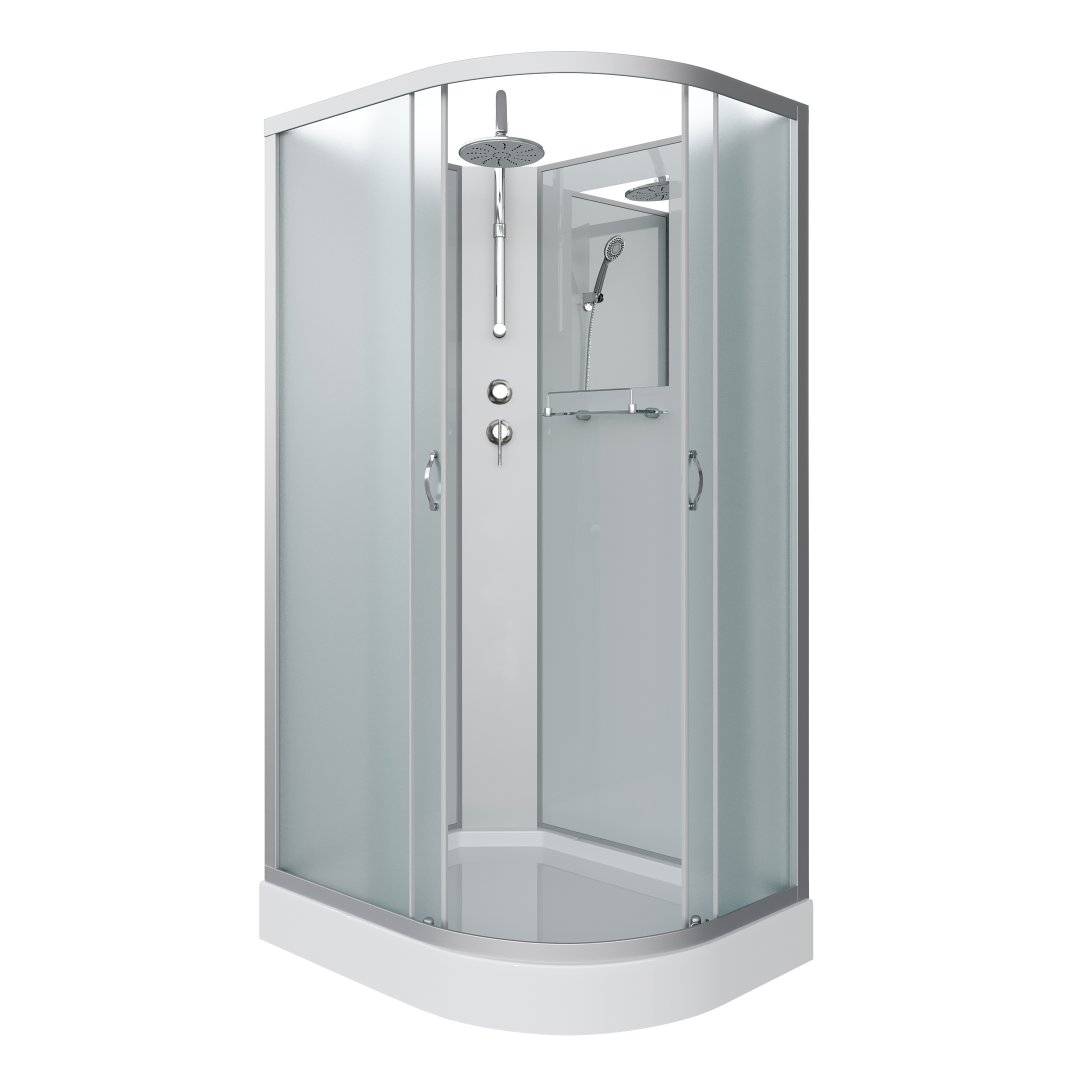 Детальная картинка товара «душевая кабина niagara classic ng-3312-14lbkt (1200х800х2100) низкий поддон (13см) стекло матовое 33121423lbkt»