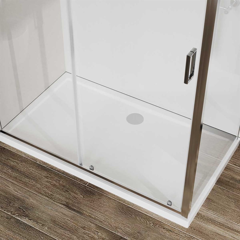 Детальная картинка товара «душевой уголок vincea city vsr-5ct9012cl, 1200x900, хром, стекло прозрачное»