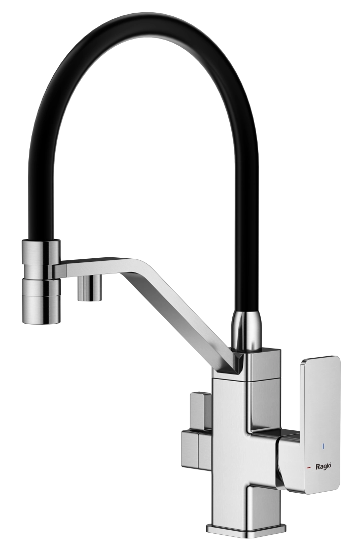 Смеситель для кухни Raglo R85.62 с гибким изливом с подключением к фильтру, хром Смеситель для кухни Raglo R85.62 с гибким изливом с подключением к фильтру, хром