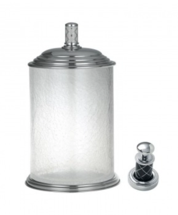 Корзина для мусора Boheme MURANO 10914-B-CR CHROME стекло (черное) Корзина для мусора Boheme MURANO 10914-B-CR CHROME стекло (черное)