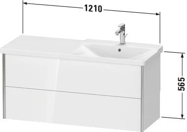 Тумба под раковину Duravit XVIU XV41390B171 подвесная 121 см Средиземноморский дуб Тумба под раковину Duravit XVIU XV41390B171 подвесная 121 см Средиземноморский дуб