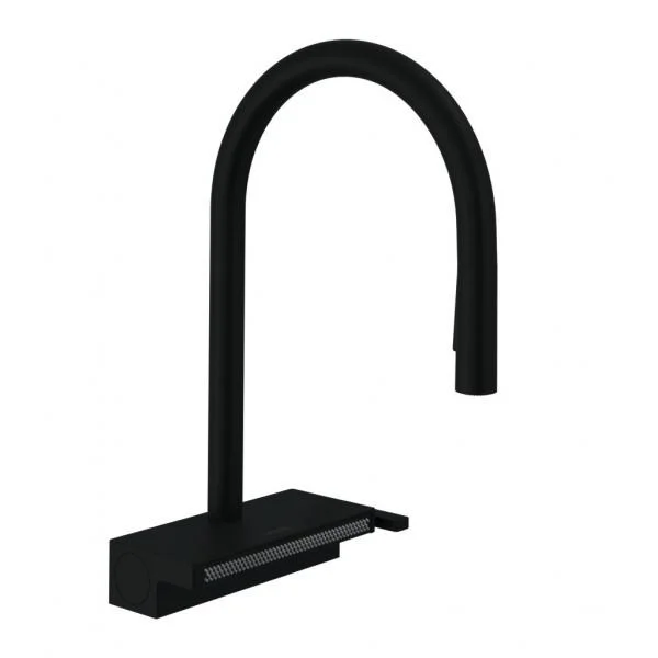 Смеситель для кухни Hansgrohe 170, с вытяжным душем, 3jet 73837670, матовый черный Смеситель для кухни Hansgrohe 170, с вытяжным душем, 3jet 73837670, матовый черный