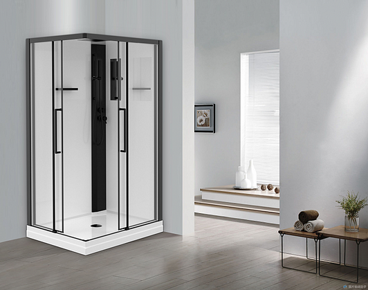 Детальная картинка товара «душевая кабина esbano muse (eskm129ckrl) esm-129ckr left 120x90x215»