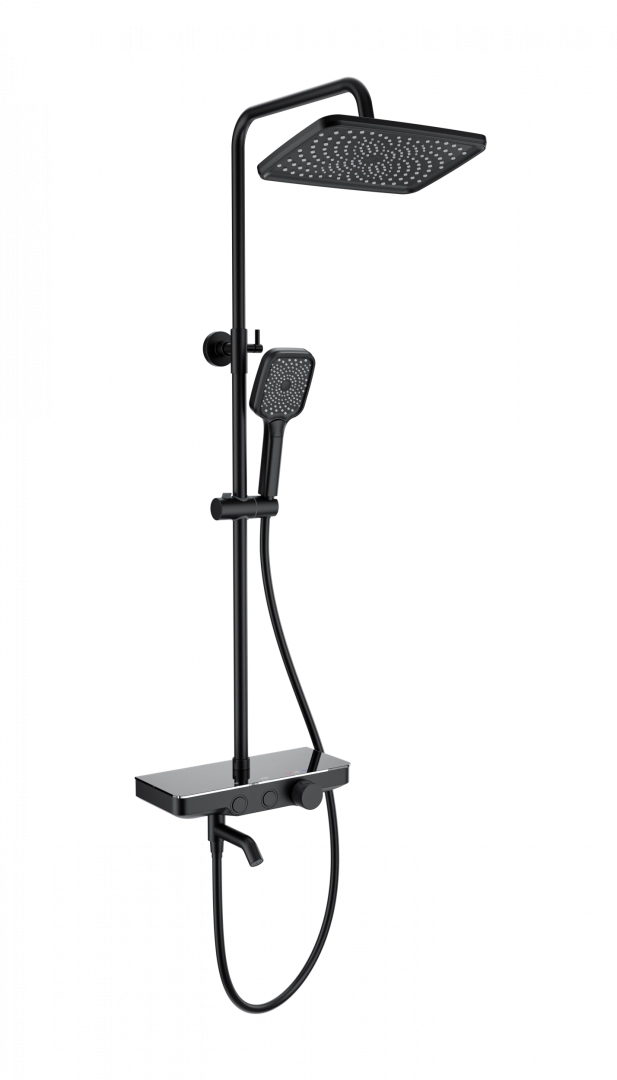 Душевая система Wonzon & Woghand с термостатом, черный матовый (WW-B3099-A-MB) Душевая система Wonzon & Woghand с термостатом, черный матовый (WW-B3099-A-MB)