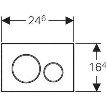 Клавиша смыва Geberit 115.882.KM.1 Sigma20 пластик, чёрный/хром глянец Клавиша смыва Geberit 115.882.KM.1 Sigma20 пластик, чёрный/хром глянец
