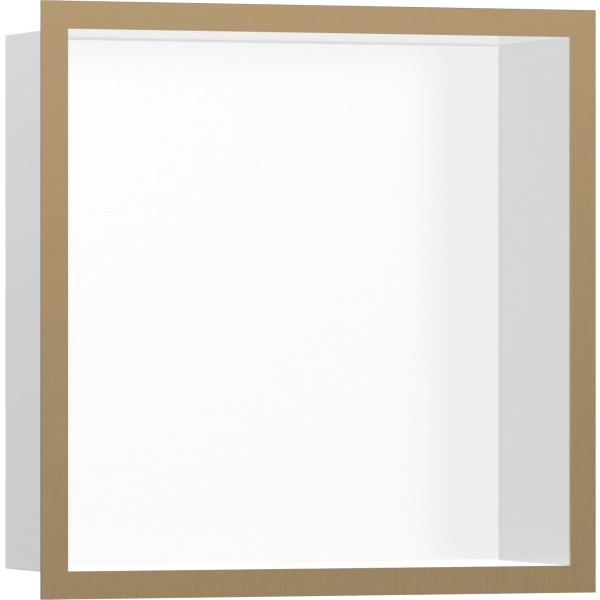 Настенный короб Hansgrohe XtraStoris Individual, с дизайнерской рамой, 30х30х10 см 56099140, шлифова Настенный короб Hansgrohe XtraStoris Individual, с дизайнерской рамой, 30х30х10 см 56099140, шлифова