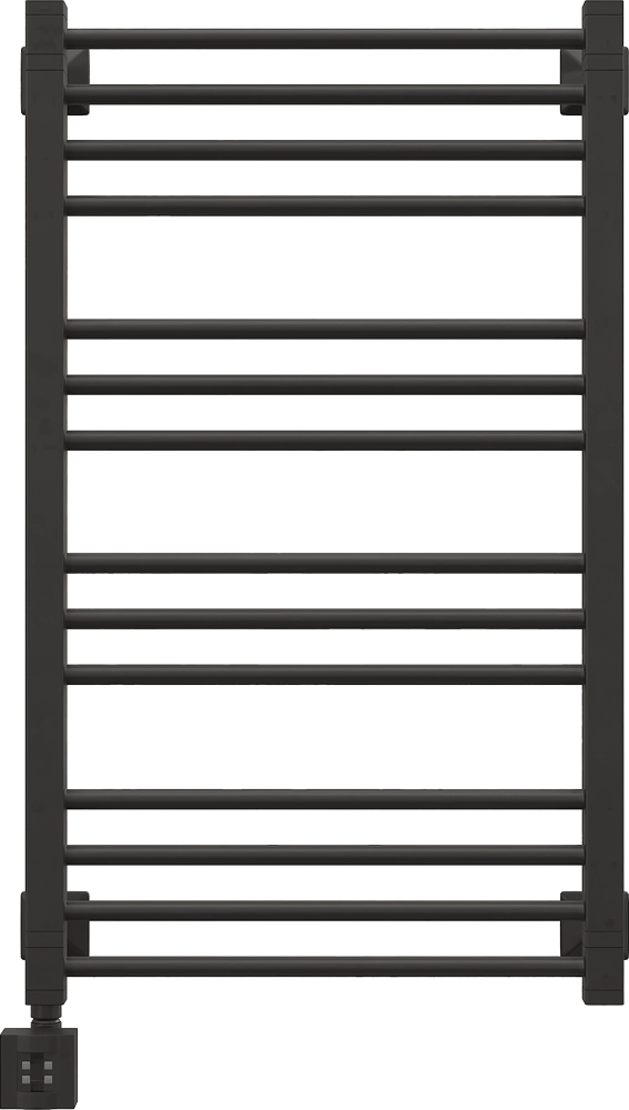 Полотенцесушитель электрический EWRIKA Кассандра Pt 90x50 L, черный матовый 510456 Полотенцесушитель электрический EWRIKA Кассандра Pt 90x50 L, черный матовый 510456