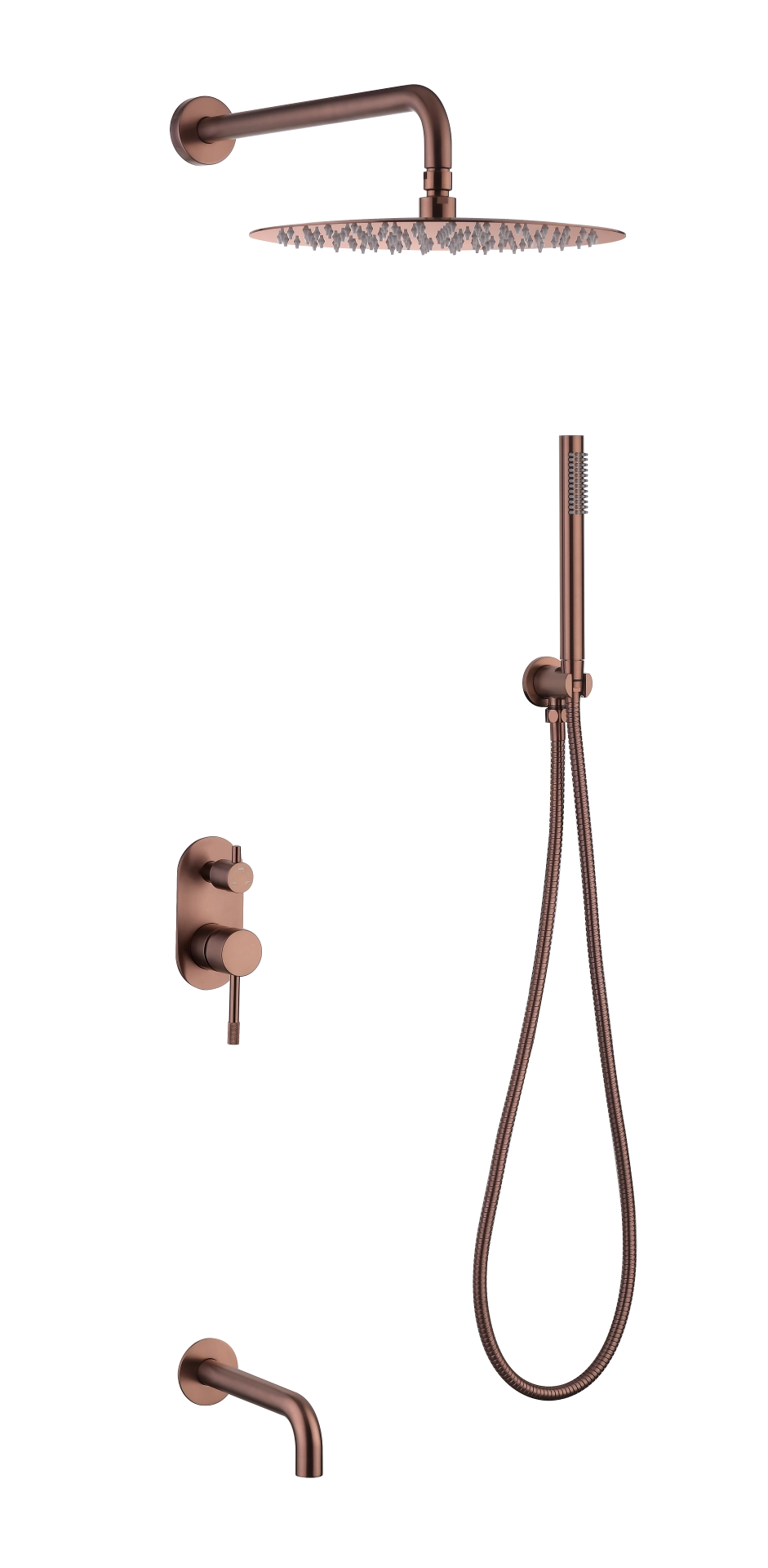 Душевая система Boheme Uno 464-2-CB Copper Brushed с изливом Душевая система Boheme Uno 464-2-CB Copper Brushed с изливом