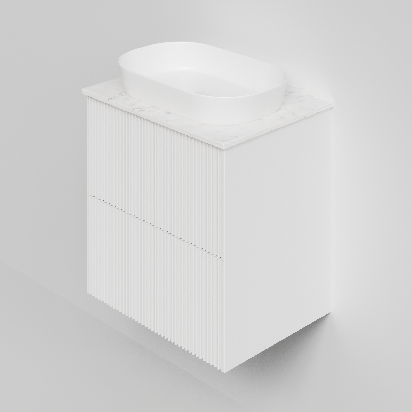 Тумба под раковину La Fenice TERRA TWIN Bianco 60 NFNC-01-TER-B-60-2-3-GG белая матовая с белой столешницей Тумба под раковину La Fenice TERRA TWIN Bianco 60 NFNC-01-TER-B-60-2-3-GG белая матовая с белой столешницей