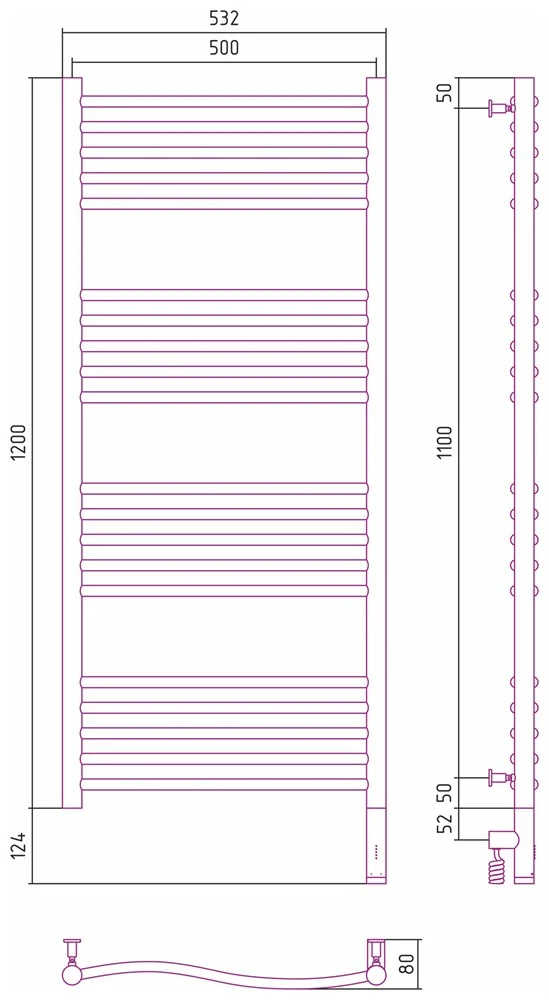 Полотенцесушитель электрический Сунержа Флюид 3.0 1200х500 МЭМ правый 31-5821-1250 Матовый черный Полотенцесушитель электрический Сунержа Флюид 3.0 1200х500 МЭМ правый 31-5821-1250 Матовый черный