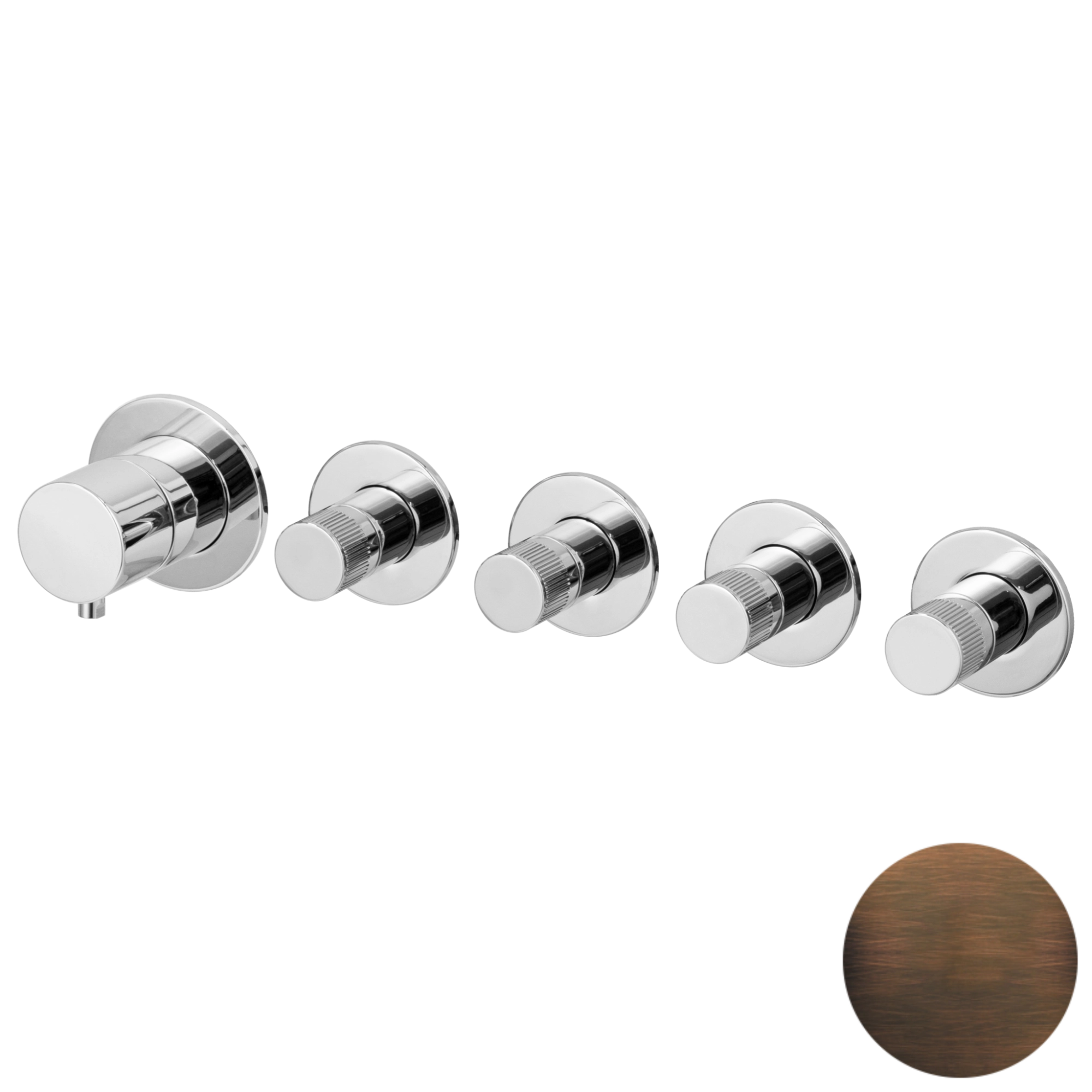 Смеситель для душа Remer X Style N98D4PWBBR, бронза масляная Смеситель для душа Remer X Style N98D4PWBBR, бронза масляная