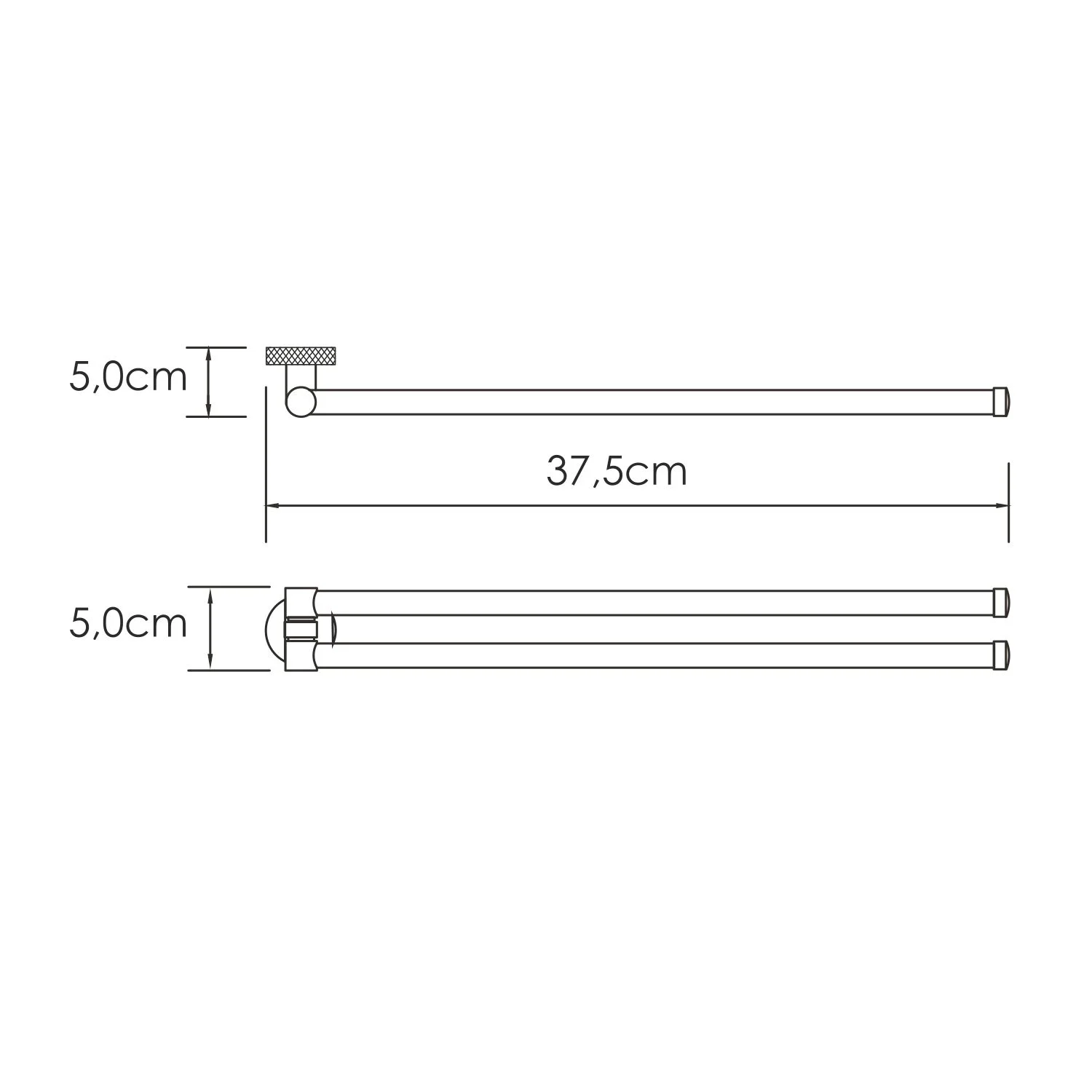 Полотенцедержатель WasserKRAFT Tauber K-64431 никель Полотенцедержатель WasserKRAFT Tauber K-64431 никель