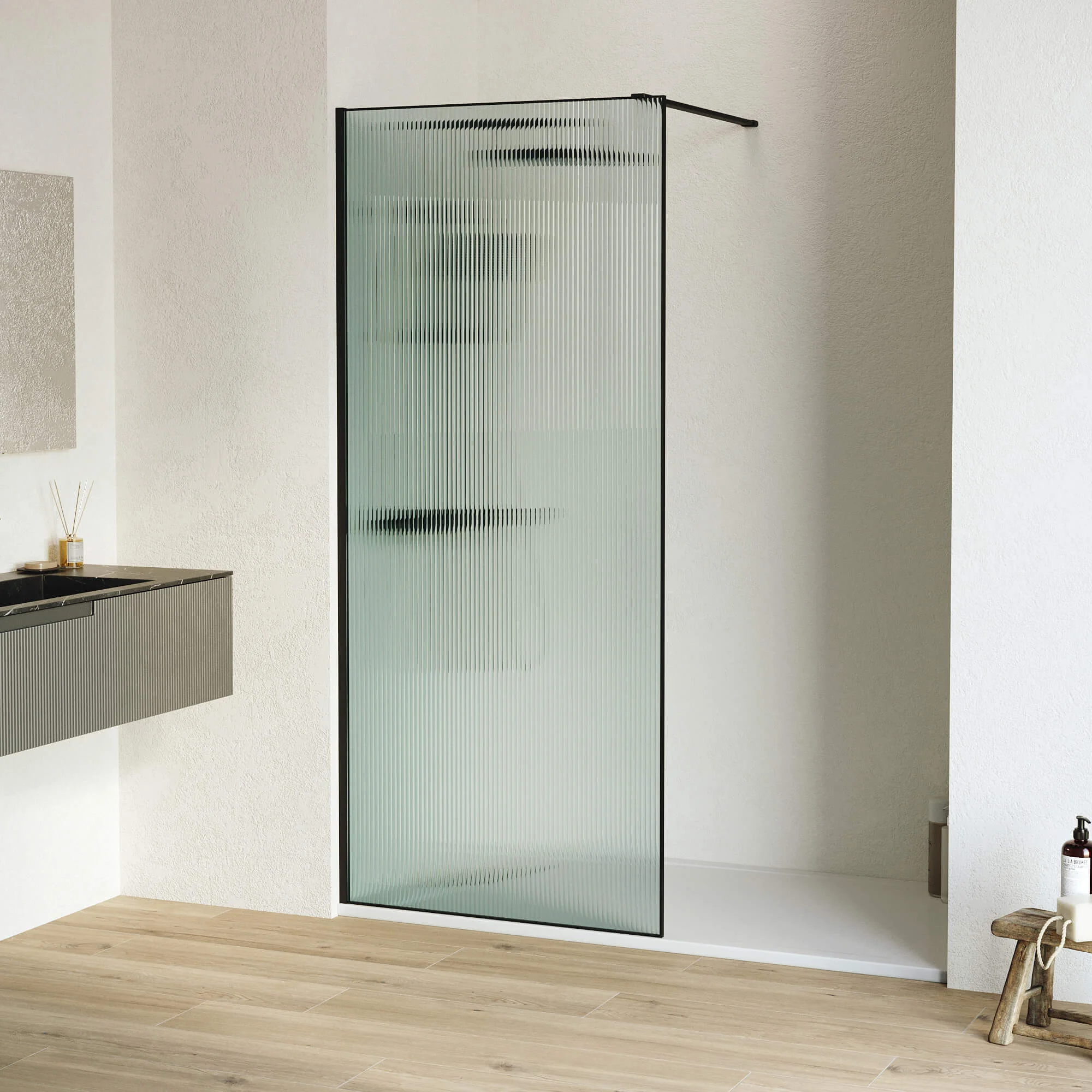 Душевая перегородка RGW Walk In WA-08B 1200 мм 06100812-154 черный, Easy Clean Душевая перегородка RGW Walk In WA-08B 1200 мм 06100812-154 черный, Easy Clean