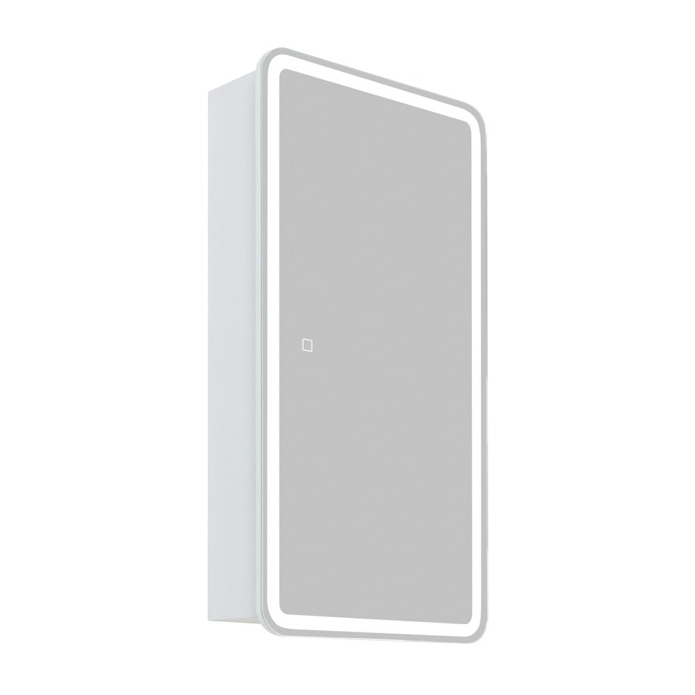Детальная картинка товара «зеркальный шкаф spc-mar-400/800-1a-led-tch 12w 220-240v 400x800x150 с подсветкой и сенсорным выключателем»