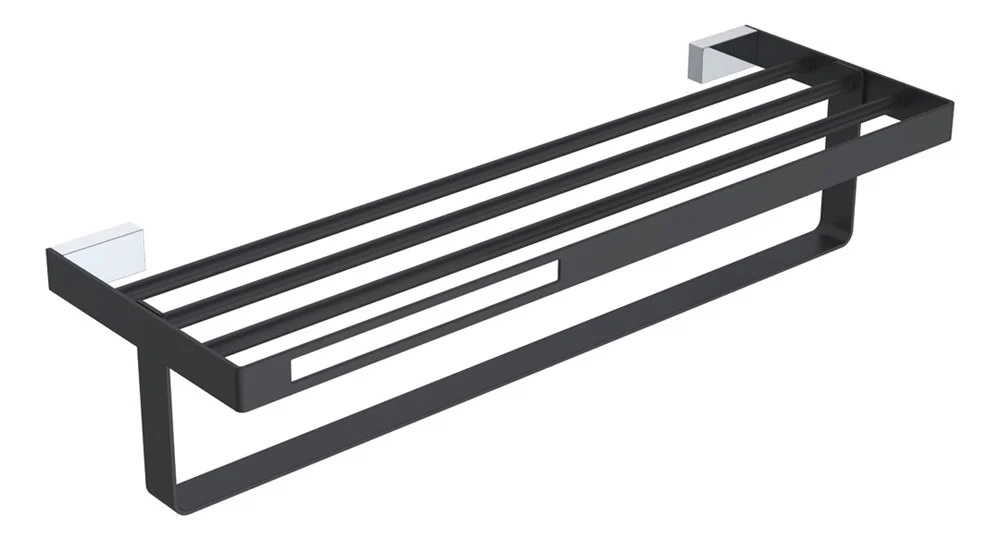 Полотенцедержатель Boheme Chrome & Black Q 10947-CR-B Полотенцедержатель Boheme Chrome & Black Q 10947-CR-B