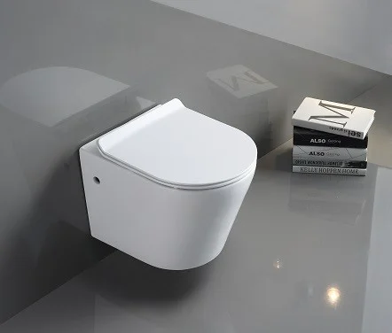 Унитаз подвесной CeramaLux B2330 с крышкой микролифт, белый Унитаз подвесной CeramaLux B2330 с крышкой микролифт, белый