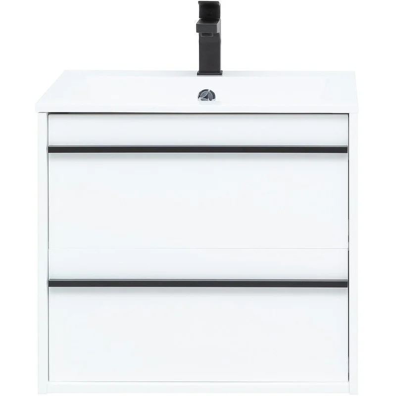 Тумба с раковиной Aquanet Lino 60 белый матовый 00271943 Тумба с раковиной Aquanet Lino 60 белый матовый 00271943