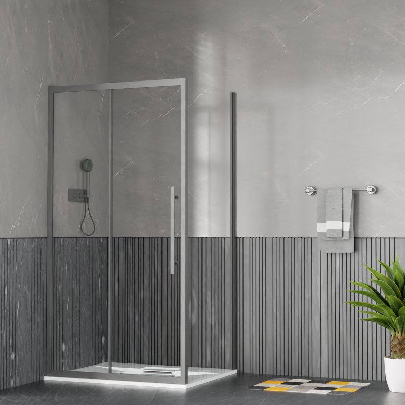 Детальная картинка товара «душевой уголок esbano flex (esogf108psgm) esf-108ps-gm 100x80x195»