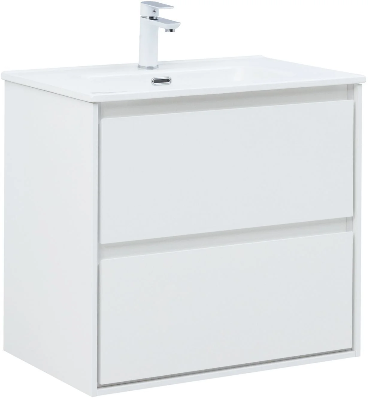 Тумба под раковину Aquanet Милан 70 белый глянец 00336368 подвесная Тумба под раковину Aquanet Милан 70 белый глянец 00336368 подвесная