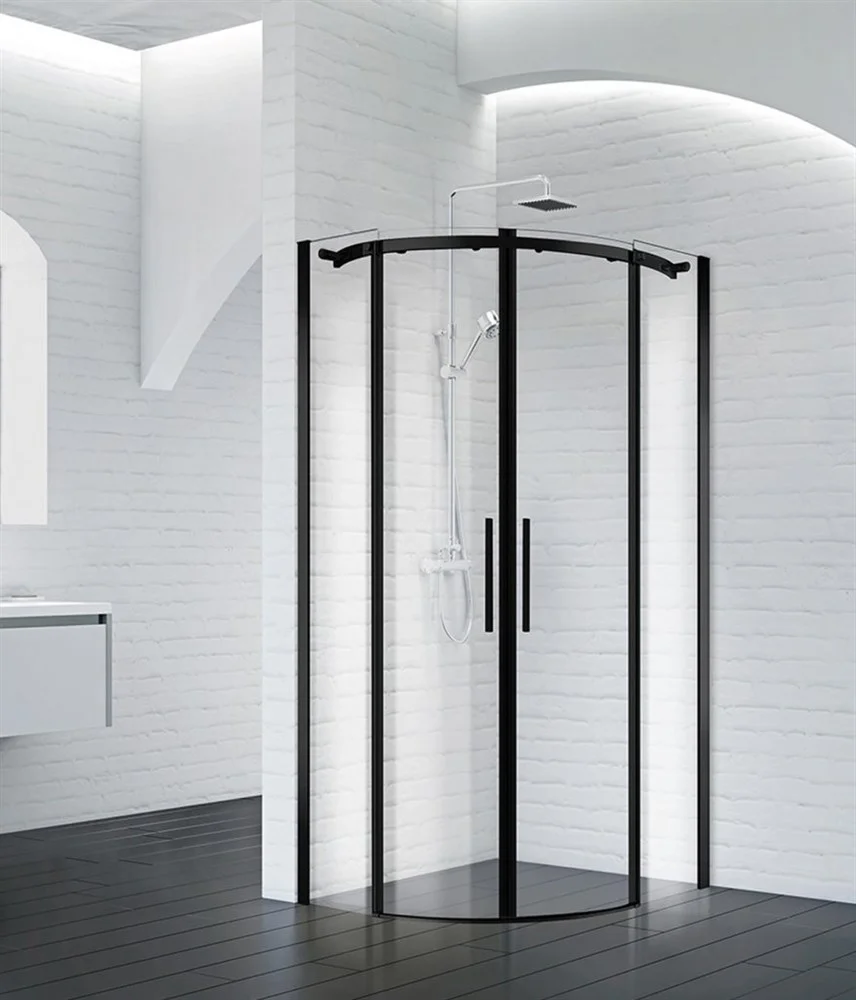 Душевой уголок BelBagno Acqua R2 100x100 см прозрачное стекло черный ACQUA-R-2-100-C-NERO Душевой уголок BelBagno Acqua R2 100x100 см прозрачное стекло черный ACQUA-R-2-100-C-NERO