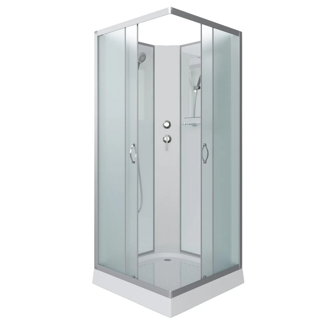 Душевая кабина Niagara Classic NG-1101-14BK (900х900х2000) низкий поддон (13см) стекло матовое с полкой 11011423BK Душевая кабина Niagara Classic NG-1101-14BK (900х900х2000) низкий поддон (13см) стекло матовое с полкой 11011423BK