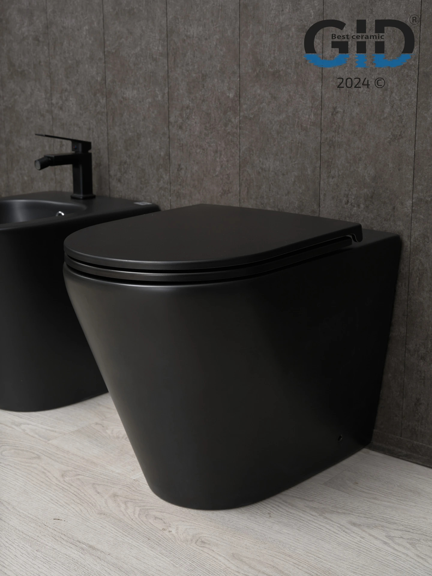 Унитаз приставной Gid TRS-263BM 62212Y черный матовый 56x36x41 с крышкой микролифт Унитаз приставной Gid TRS-263BM 62212Y черный матовый 56x36x41 с крышкой микролифт