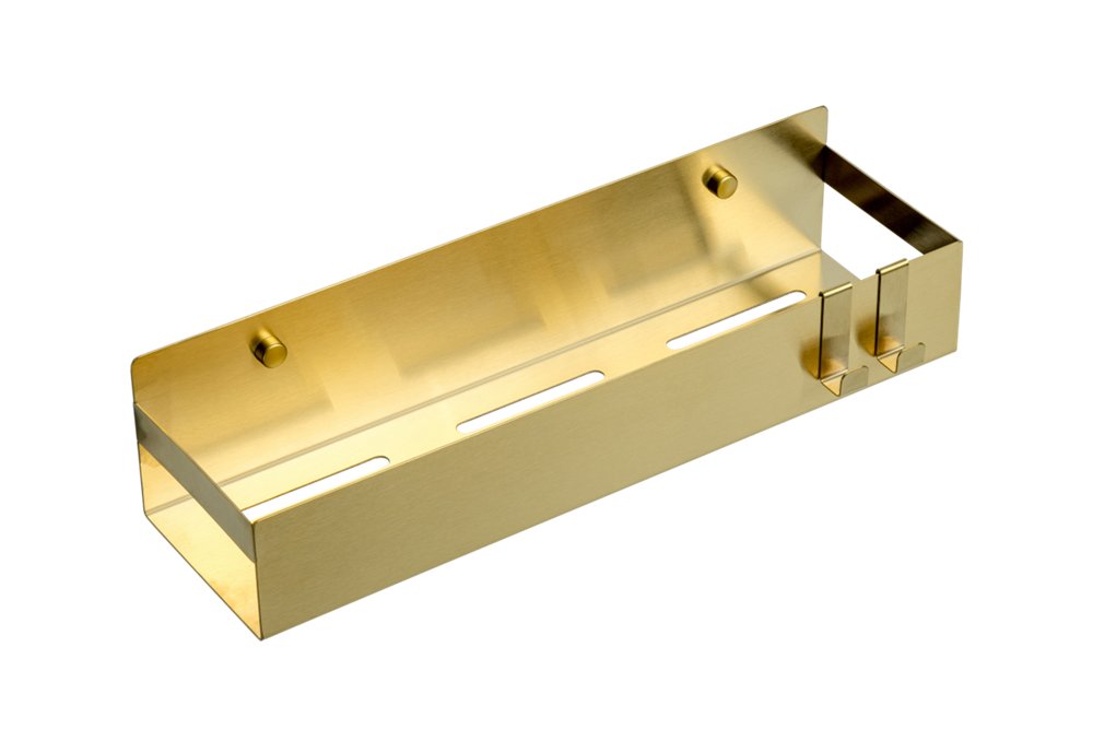 Полка Boheme подвесная 2 крючка MATT GOLD 10965-MG Полка Boheme подвесная 2 крючка MATT GOLD 10965-MG