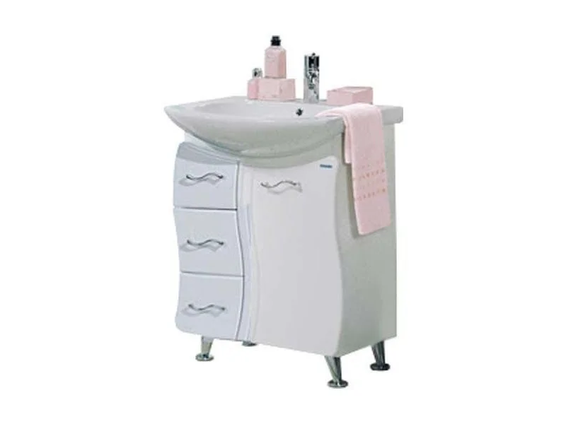 Тумба с раковиной Aquaton Дионис М (1A0083K0DS010) белая Тумба с раковиной Aquaton Дионис М (1A0083K0DS010) белая