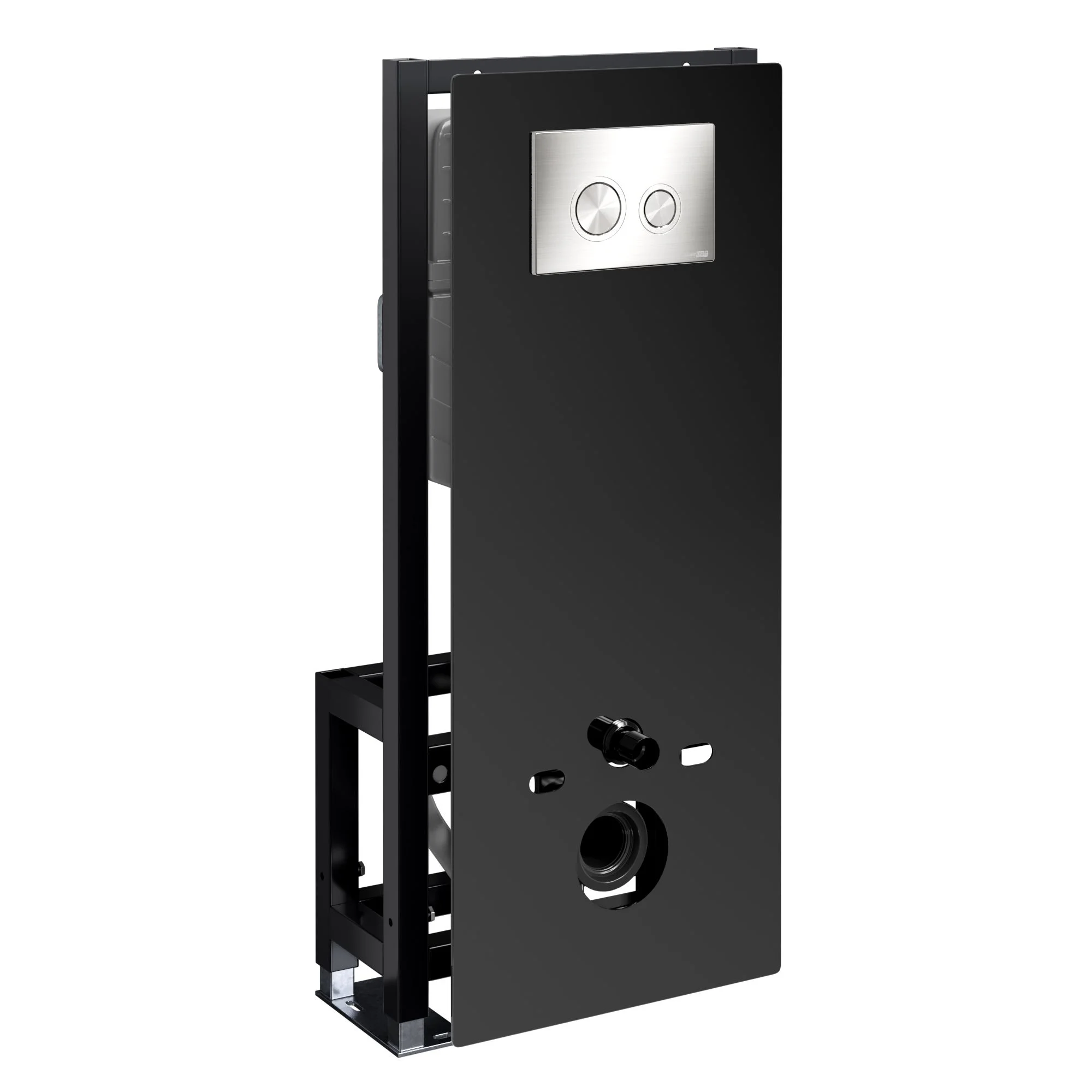 Инсталляция для унитаза WasserKRAFT Glan 66TLT.010.ME.BL.BN01 с клавишей смыва никель Инсталляция для унитаза WasserKRAFT Glan 66TLT.010.ME.BL.BN01 с клавишей смыва никель