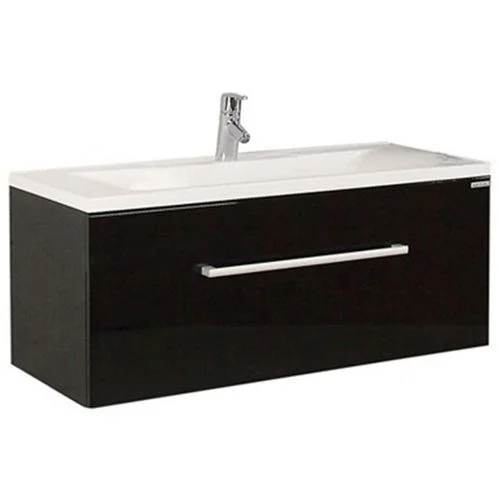 Тумба с раковиной Aquaton Мадрид 100 М черный глянец 1A1269K0MA950 Тумба с раковиной Aquaton Мадрид 100 М черный глянец 1A1269K0MA950