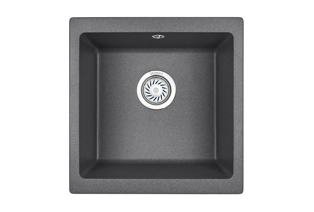 Кухонная мойка Granula 4451, ГРАФИТ (ЧЁРНО-СЕРЫЙ), кварц 450х460 Кухонная мойка Granula 4451, ГРАФИТ (ЧЁРНО-СЕРЫЙ), кварц 450х460
