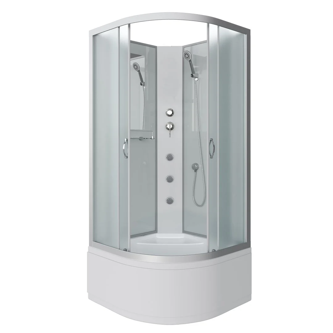 Душевая кабина Niagara Classic NG-2307-14BKG (800х800х2000) высокий поддон (40см) стекло матовое 23071424BKG Душевая кабина Niagara Classic NG-2307-14BKG (800х800х2000) высокий поддон (40см) стекло матовое 23071424BKG