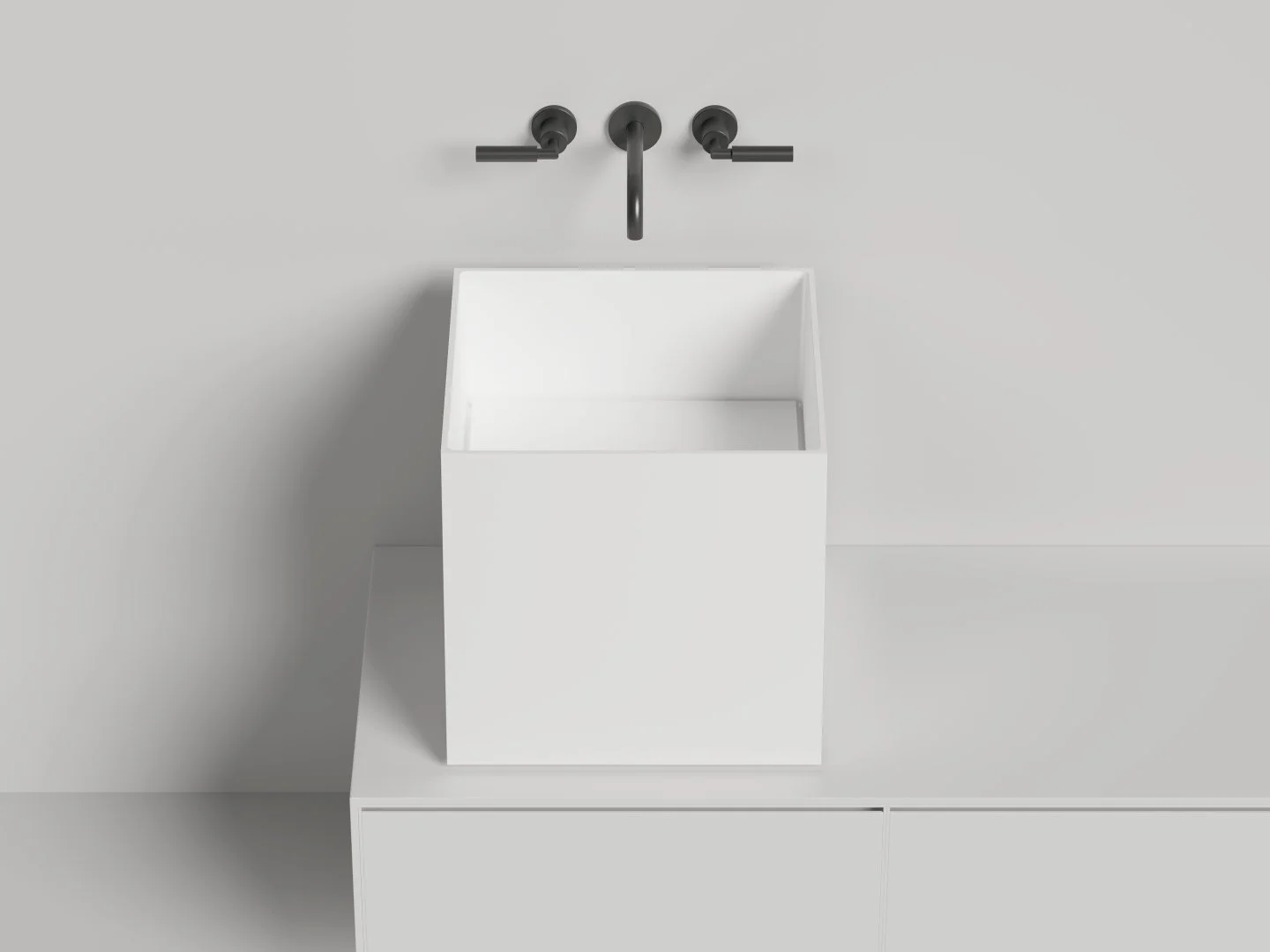 Раковина Salini ARMONIA SQUARE 03 покраска по RAL полностью 130523MF 450x450 накладная S-Stone Раковина Salini ARMONIA SQUARE 03 покраска по RAL полностью 130523MF 450x450 накладная S-Stone