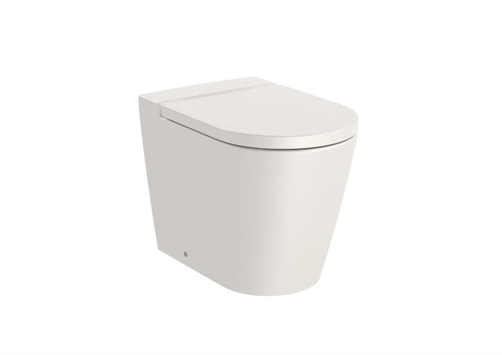 Унитаз приставной Roca Inspira Round, 560 Rimless, бежевый 347526650 Унитаз приставной Roca Inspira Round, 560 Rimless, бежевый 347526650