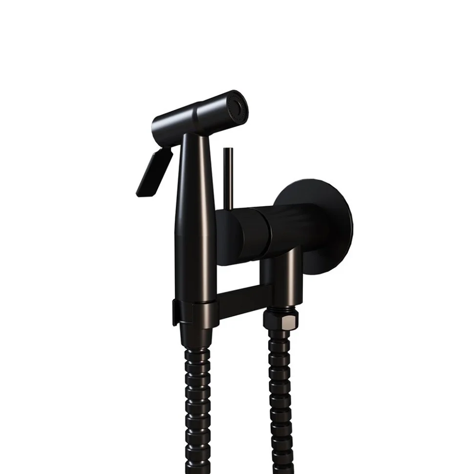 Гигиенический душ Paini Isola ISPZ442 встраиваемый, черный матовый PVD Гигиенический душ Paini Isola ISPZ442 встраиваемый, черный матовый PVD