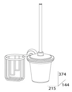 Ершик для унитаза FBS Vizovice VIZ 058 Ершик для унитаза FBS Vizovice VIZ 058