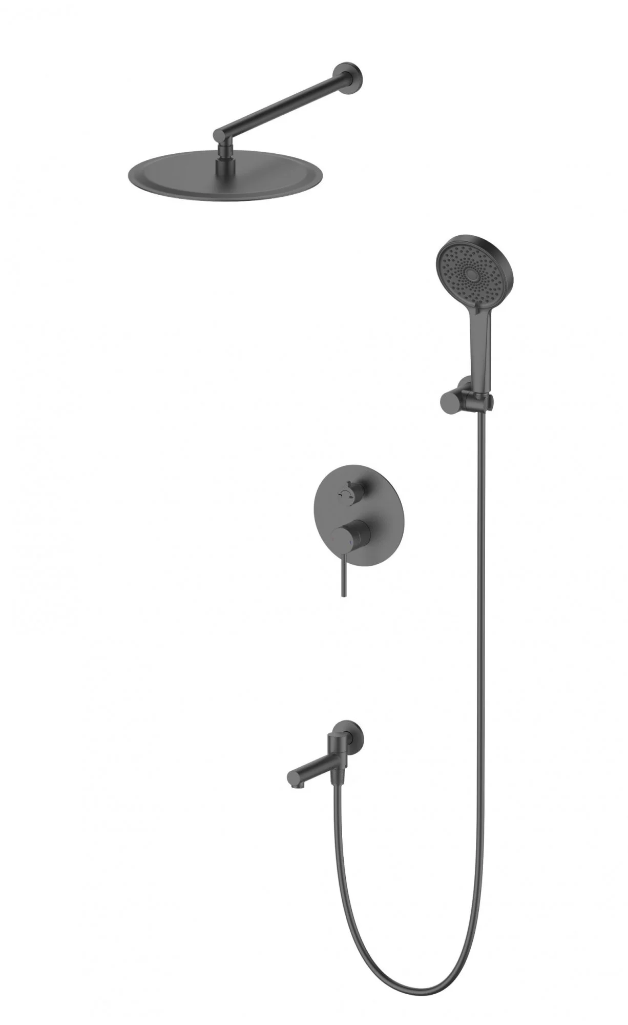 Душевая система Wonzon & Woghand встраиваемая, темный графит (WW-88939017-BGM) Душевая система Wonzon & Woghand встраиваемая, темный графит (WW-88939017-BGM)